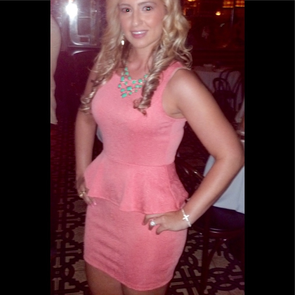 Coral dress